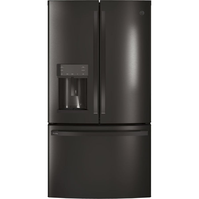 GE Profile 36 Inch Wide 22.2 Cu. Ft. Counter Depth French Door Refrigerator with Hands-Free Autofill and TwinChill Evaporators